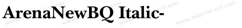 ArenaNewBQ Italic字体转换
